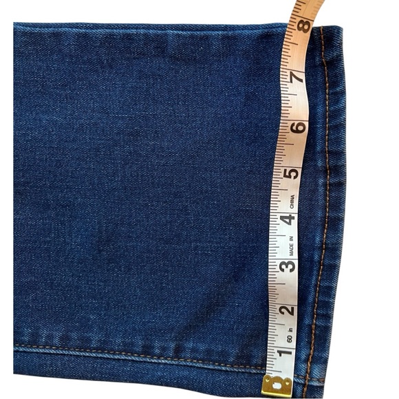 Old Navy Mid-rise Kicker Boot Cut Women’s Dark Blue Denim Jeans Size 12 - Picture 6 of 7